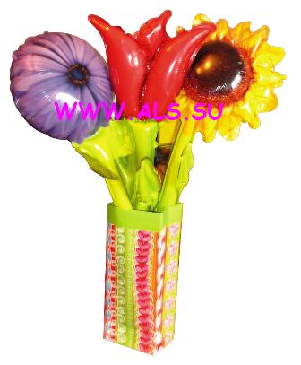 Букет цветов из фольги